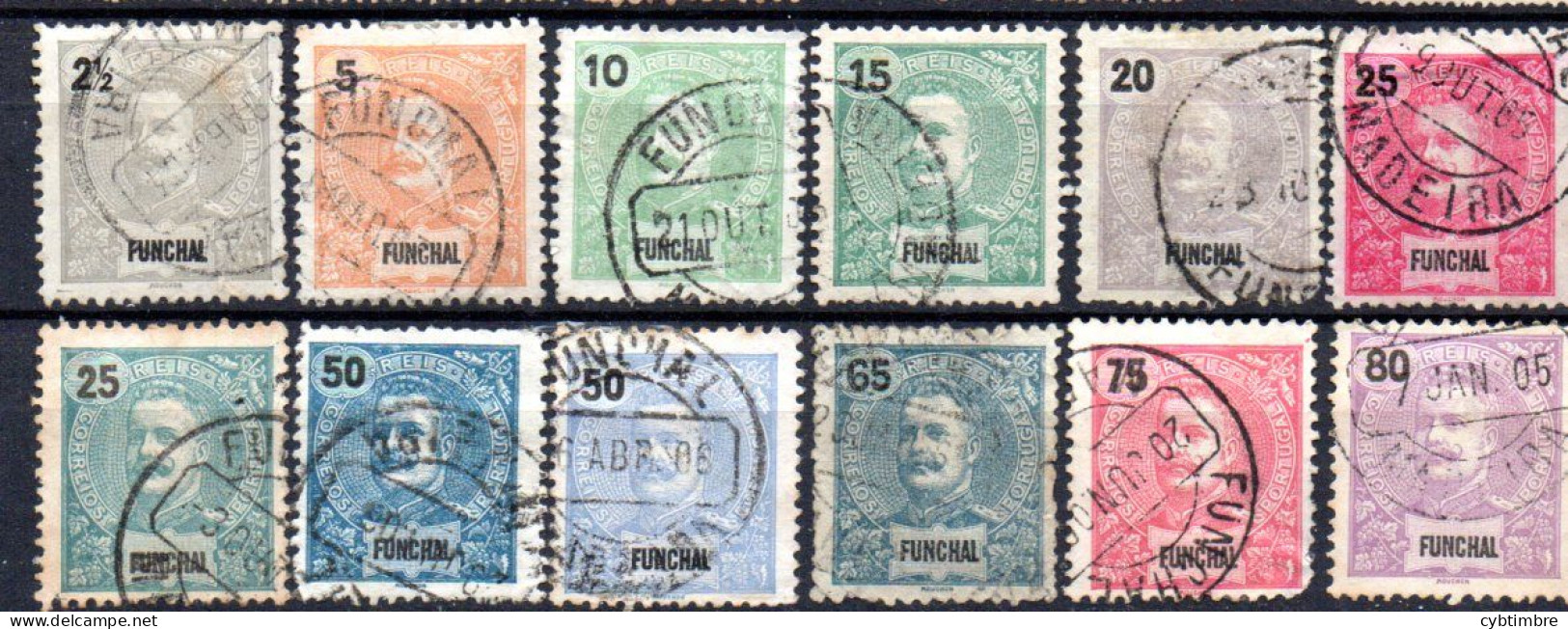 Funchal: Yvert N° 13/26; 12 Valeurs, Cote 15.75€ - Funchal