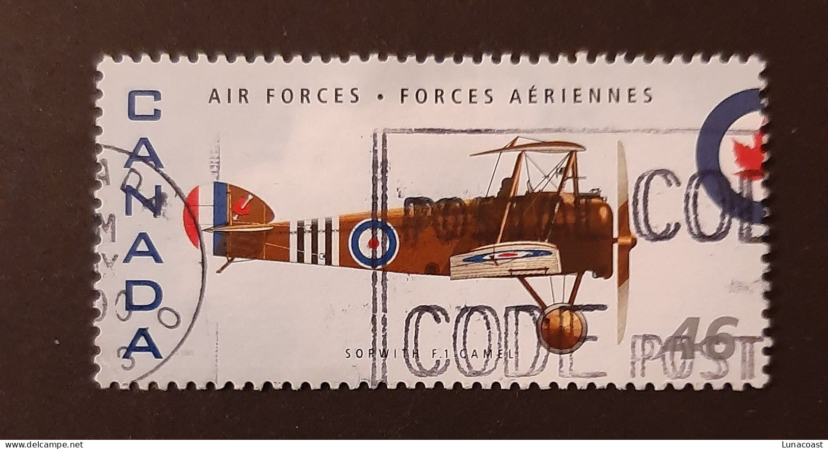 Canada 1999  USED Sc 1808b    46c  Canadian Air Forces, Sopwith F1 Camel - Oblitérés