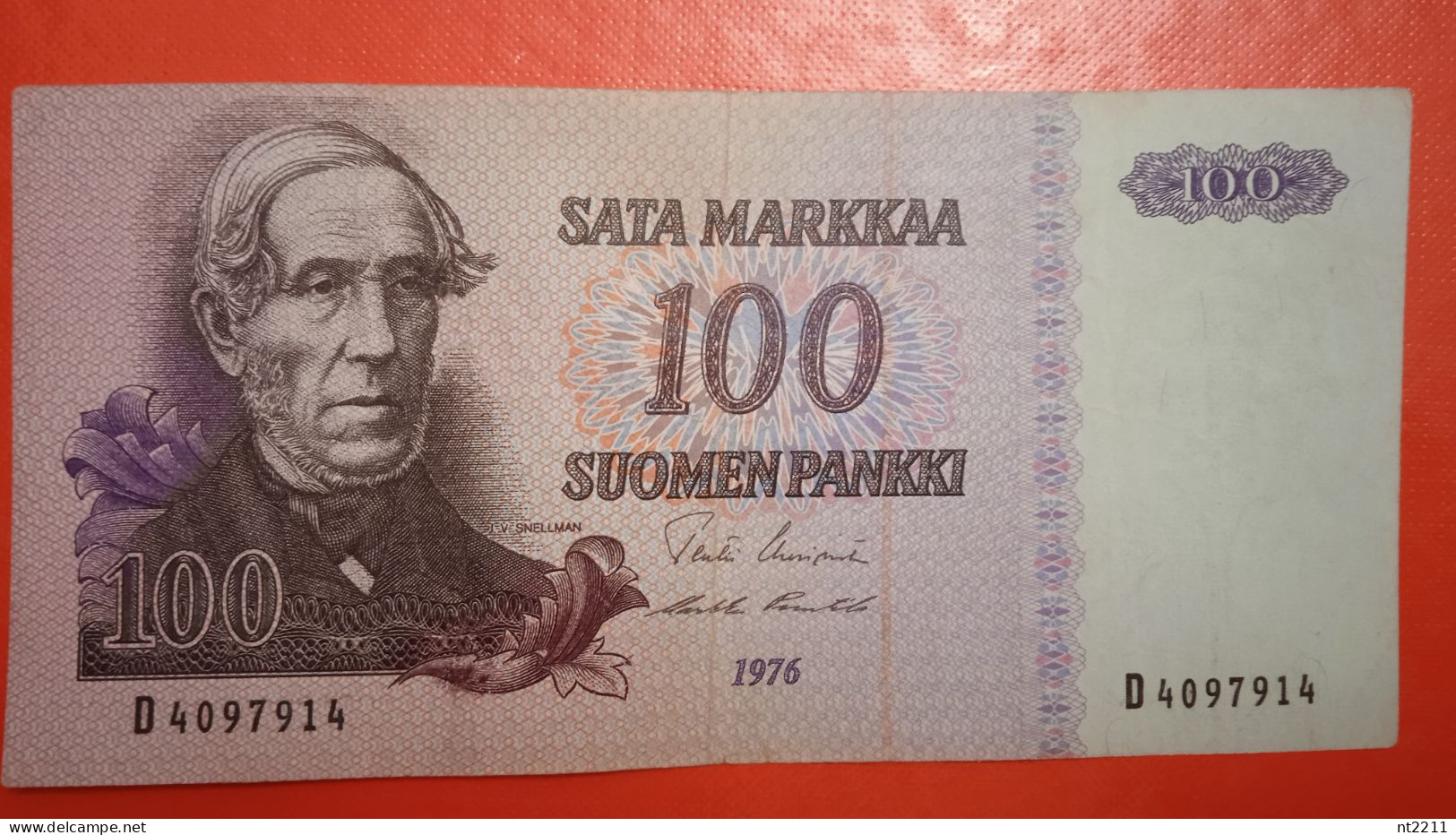 Banknote 100 Marka Finland 1976 - Finland