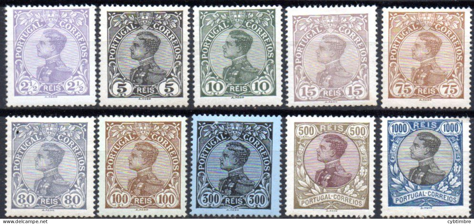 Portugal: Yvert N° 161/167*; 10 Valeurs; Cote 85.00€ - Nuevos