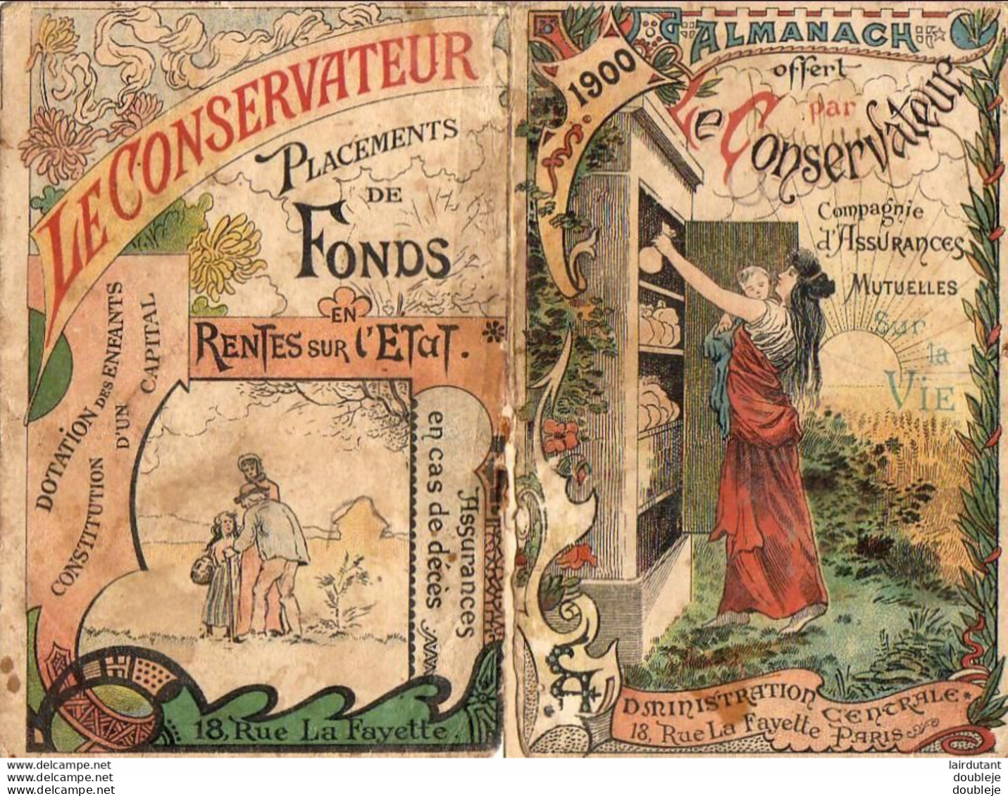 ALAMANACH 1900 Le Conservateur ........... Incomplet - Klein Formaat: ...-1900