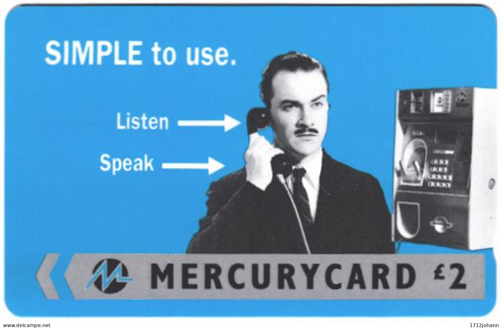GREAT BRITAIN E-632 Magnetic Mercury - Communication, Phone Booth - 33MERB - Used - [ 4] Mercury Communications & Paytelco