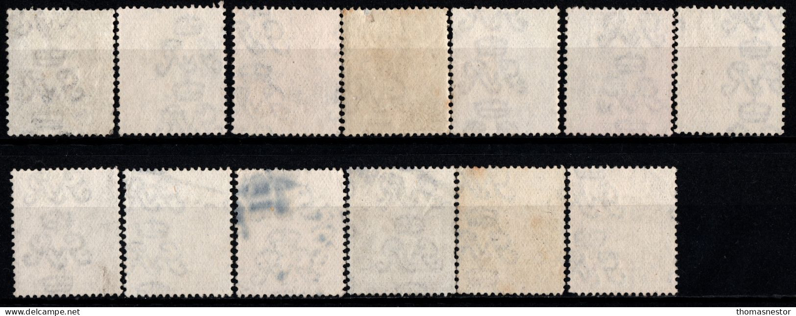 1922 Thom Rialtas 5 line in Black Ink, cancelled with Fiscal cancellation, parcel post and commercial cancel