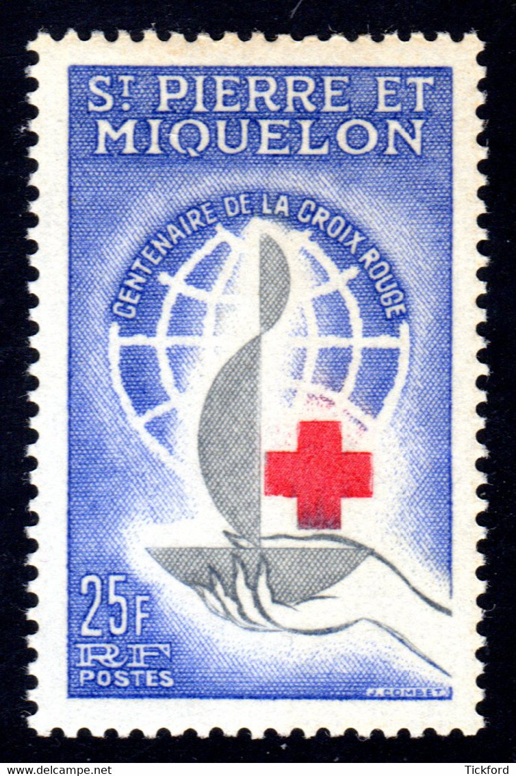 S.P.M. 1963 - Yvert N°  369 -  Neuf **/ MNH - Centenaire De La Croix-Rouge - Nuevos