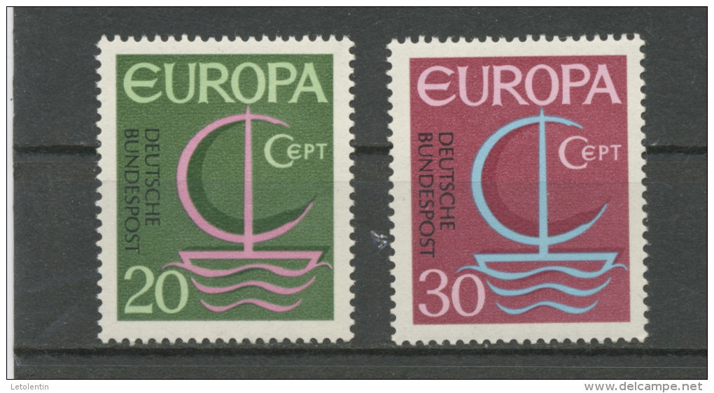ALLEMAGNE - EUROPA - N° Yvert 376/377 ** - 1966