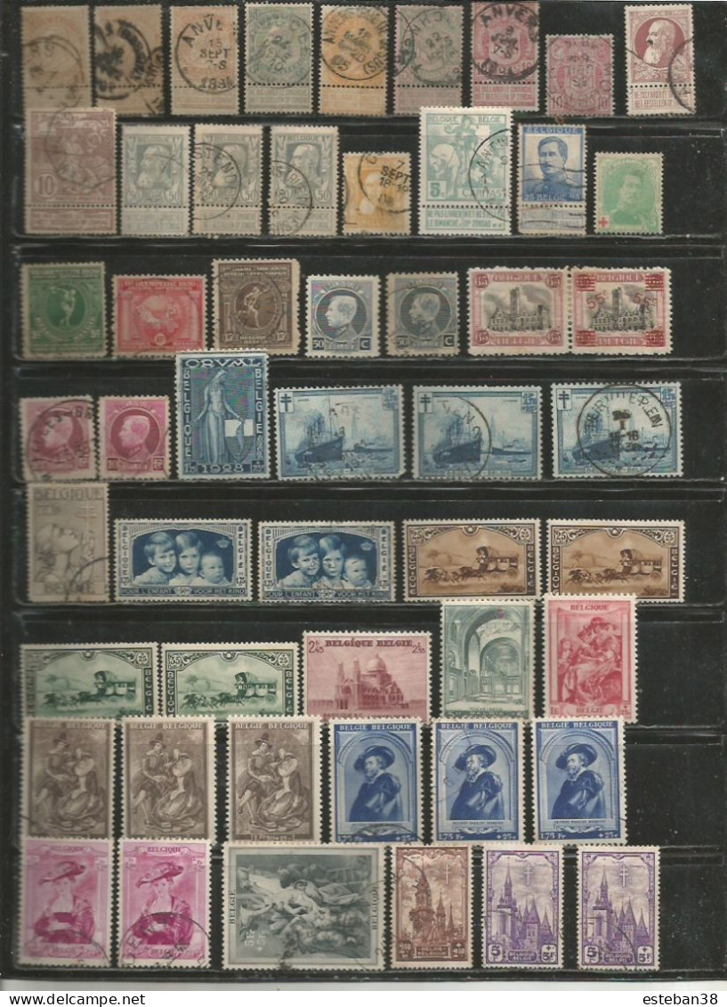 Belgium Timbres Diverses - Collections