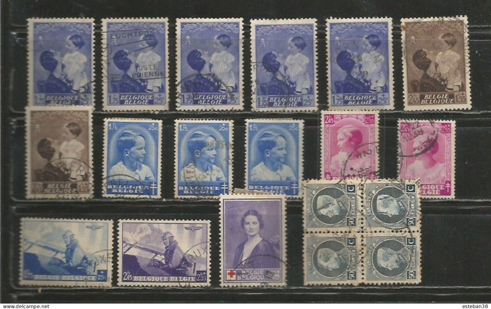 Belgium Timbres Diverses - Collections