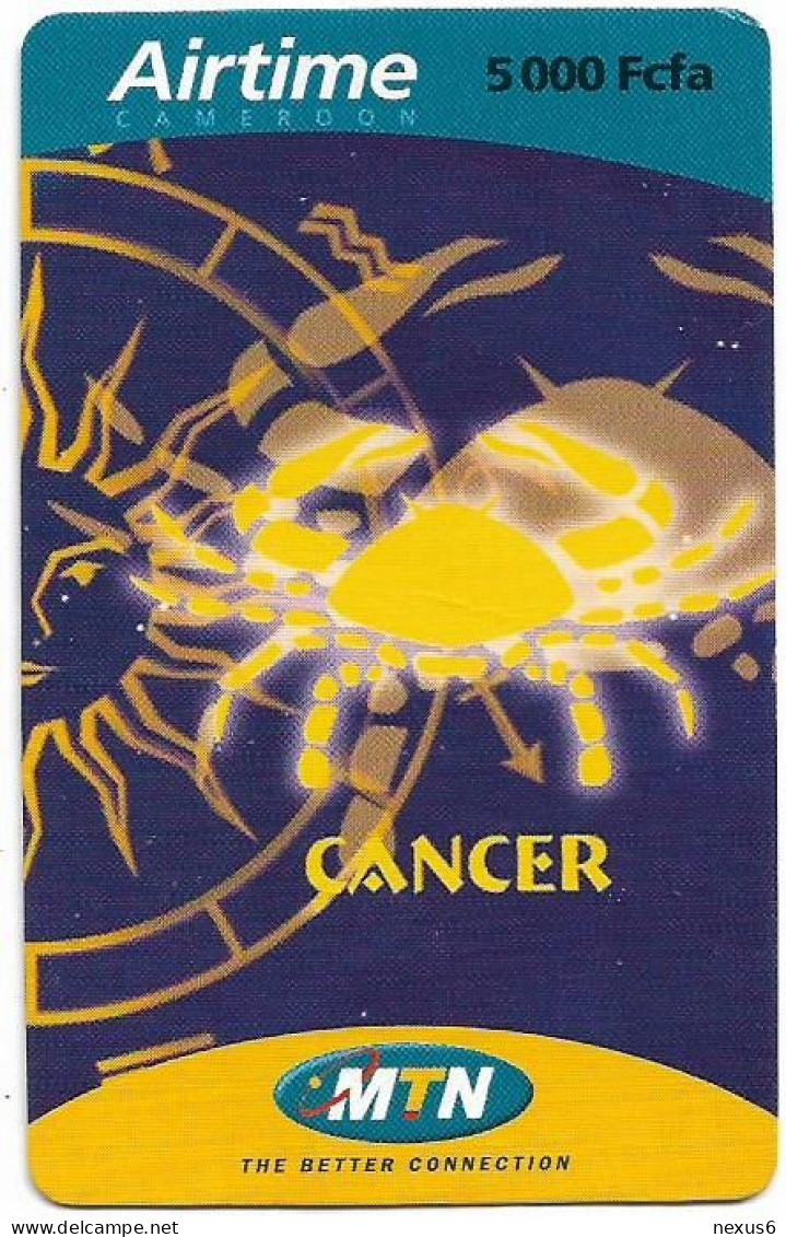 Cameroon - MTN - Zodiac, Cancer, GSM Refill 5.000FCFA, Used - Kameroen