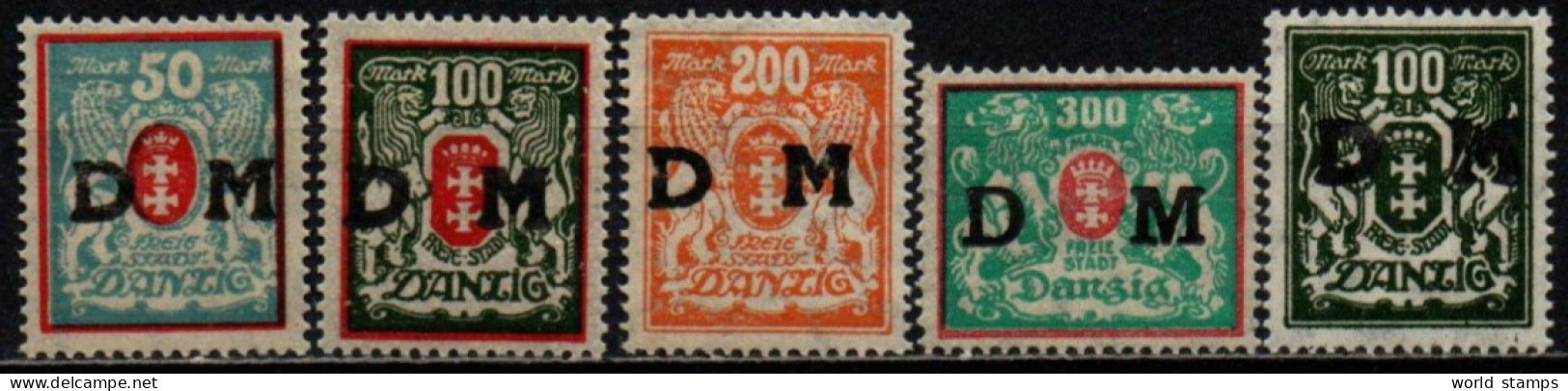 DANTZIG 1921-3 ** - Dienstmarken