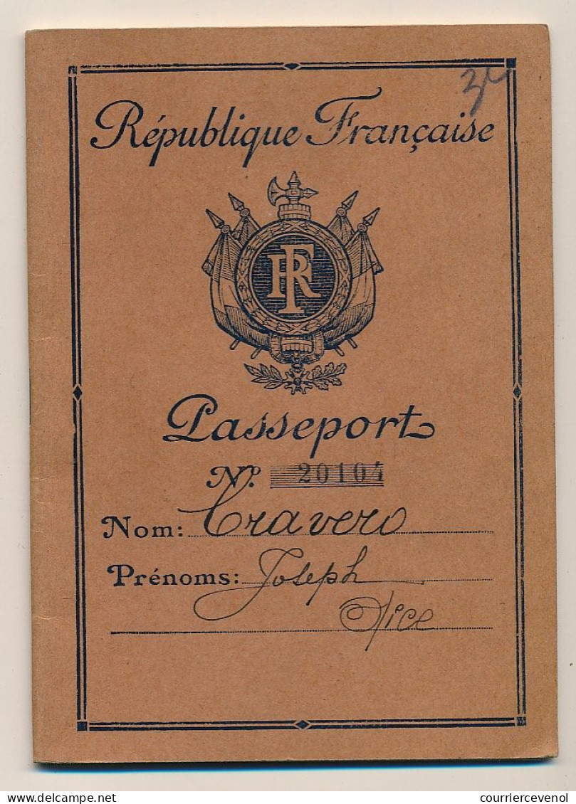 FRANCE - Passeport à L'étranger 700F  - Nice (Alpes Maritimes) - 1951 - Zonder Classificatie