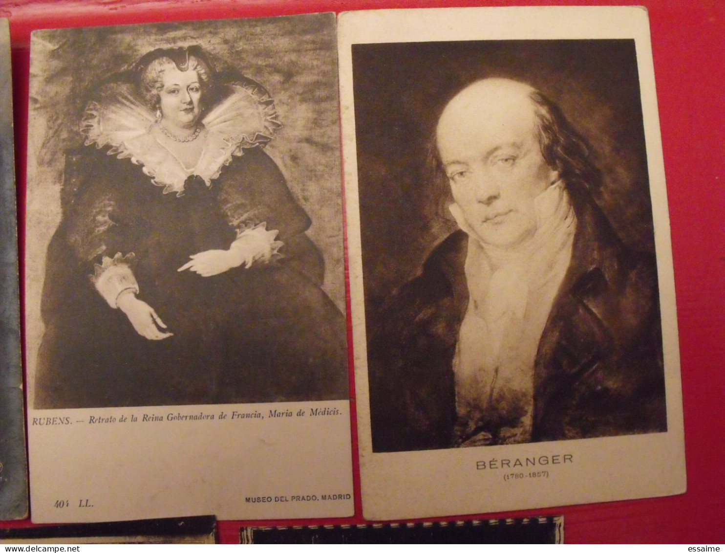 Lots De 5 Cartes Postales. Tableaux Portraits De Catherine De Médicis Diane De Poitiers Béranger J.S. Bach - Collections & Lots