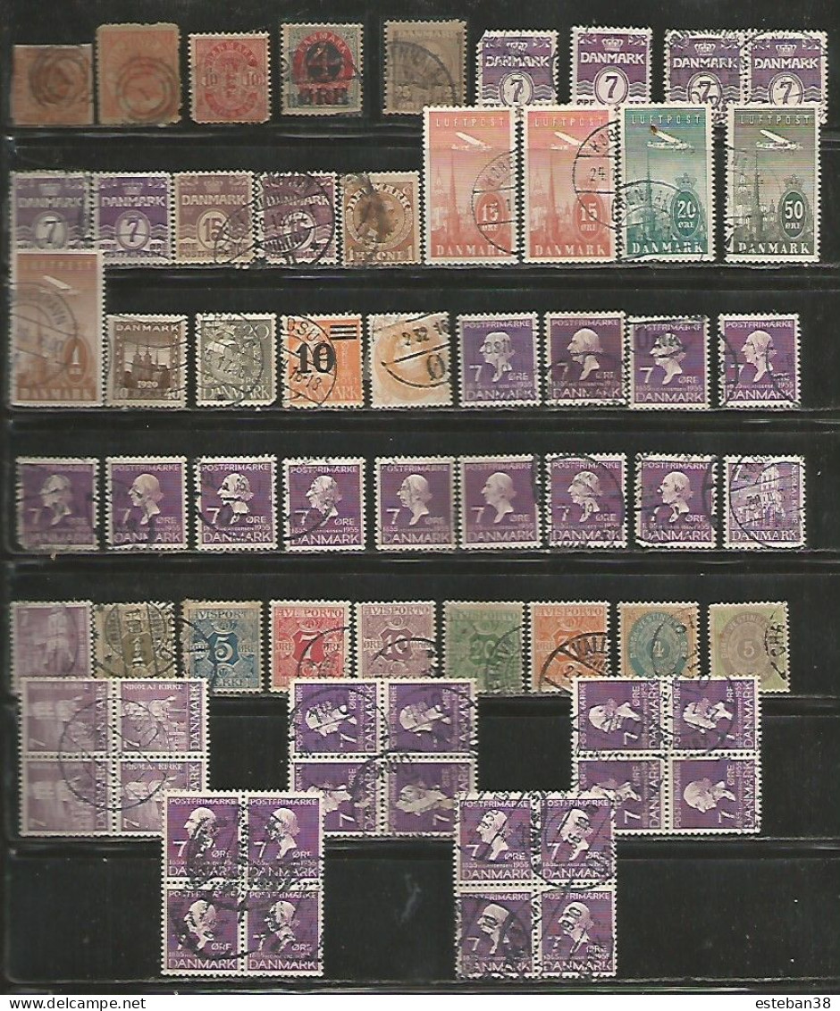 Denmark Timbres Diverses - Collections