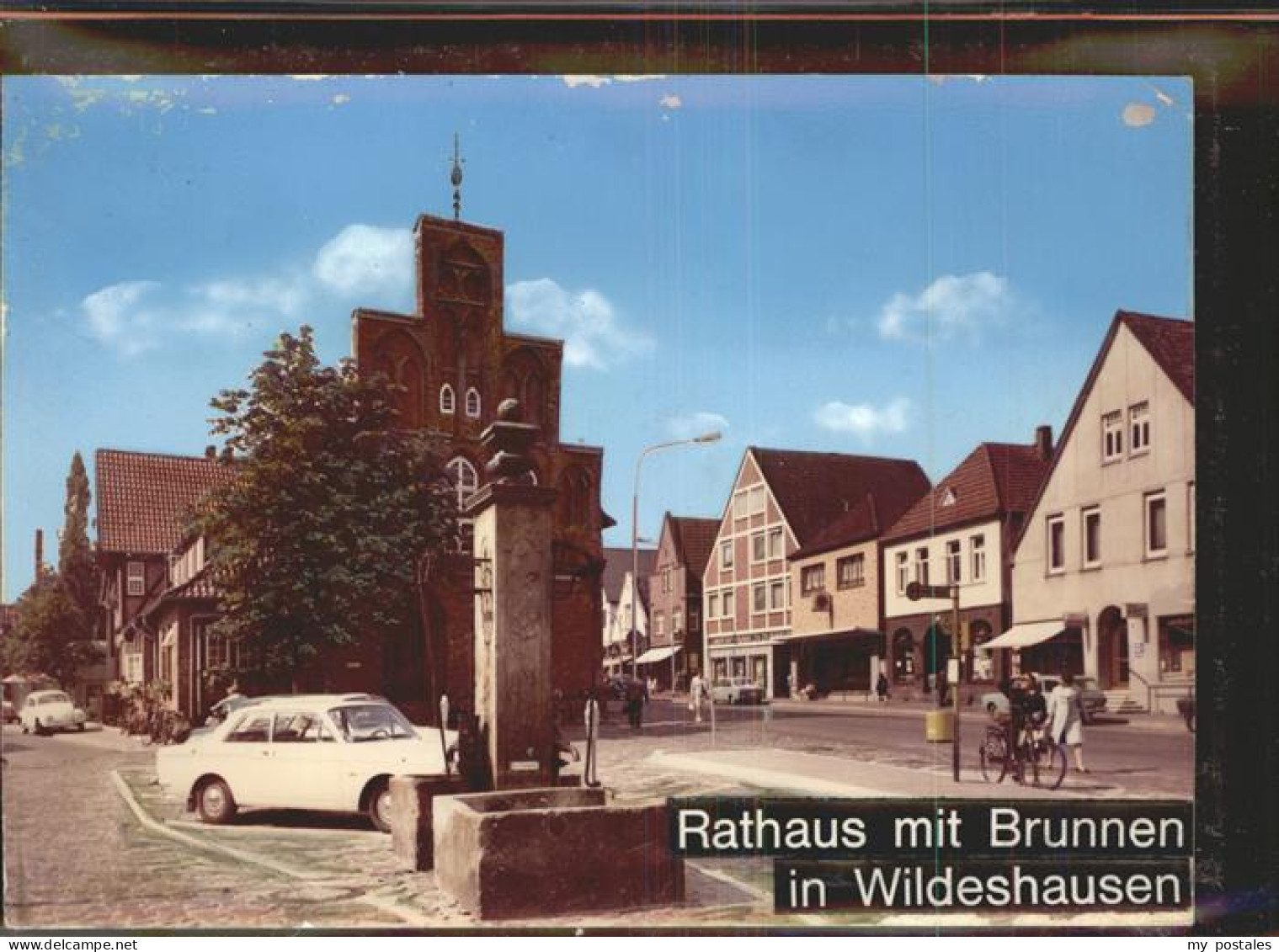 41390736 Wildeshausen Rathaus Brunnen Autos Aldrup - Wildeshausen