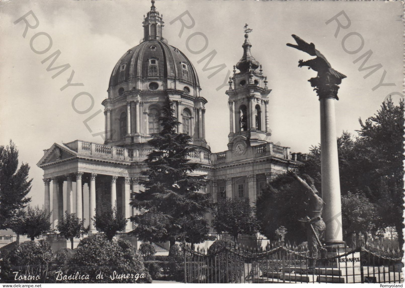 CARTOLINA  TORINO,PIEMONTE-BASILICA DI SUPERGA-STORIA,MEMORIA,CULTURA,RELIGIONE,BELLA ITALIA,NON VIAGGIATA - Churches