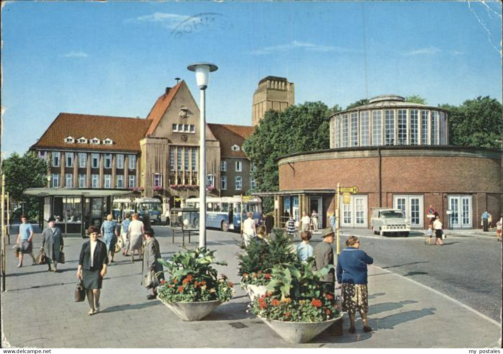 41390567 Delmenhorst Markplatz Rathaus Markthalle Busse Autos Delmenhorst - Delmenhorst