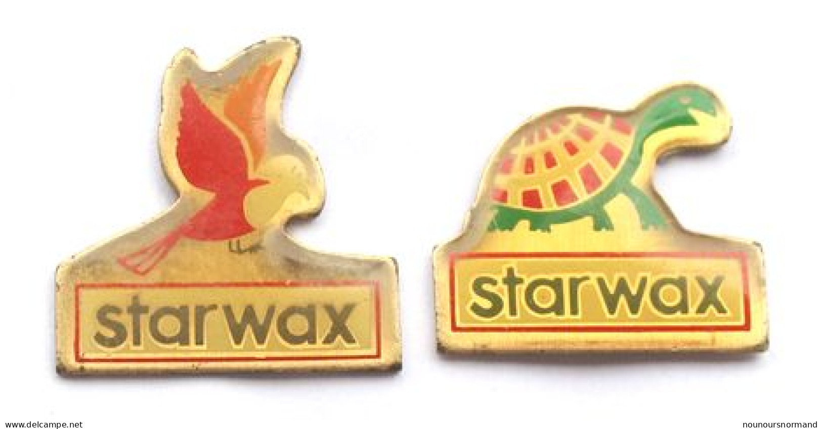 Lot De 2 Pin's STARWAX - Oiseau - Tortue - N040 - Loten