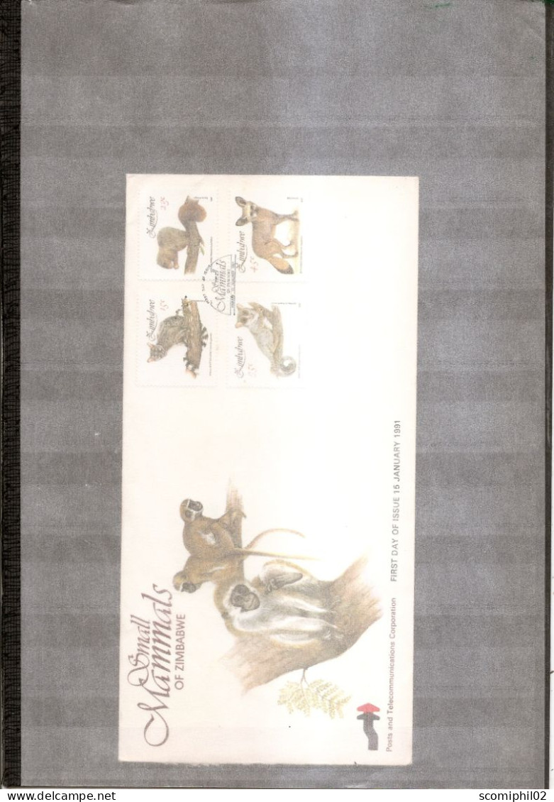 Zimbabwe - Faune  ( FDC De 1991 à Voir) - Zimbabwe (1980-...)