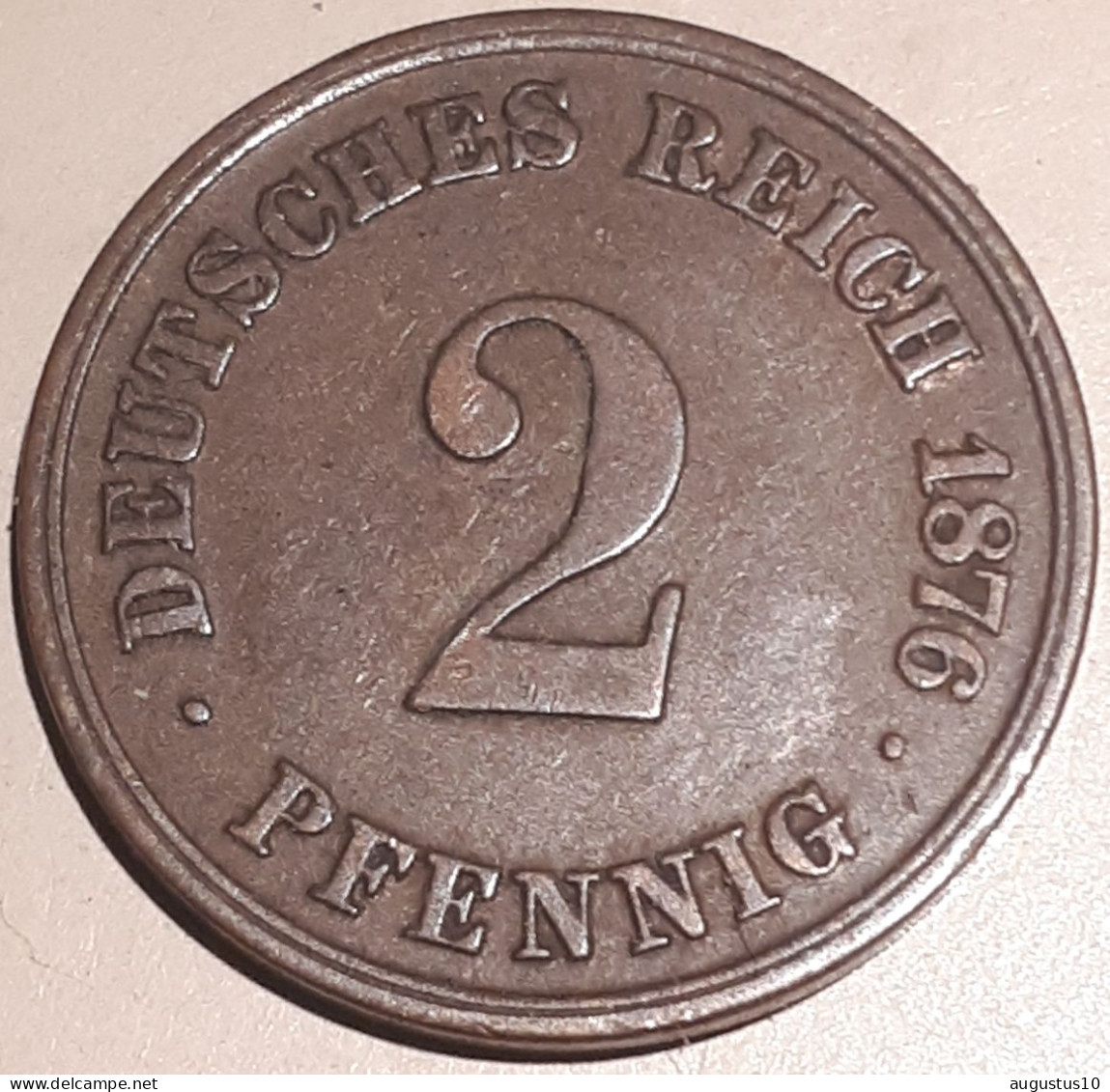 DUITSLAND: MOOIE 2 PFENNIG  1876 A  KM 2  In High Grade - 2 Pfennig