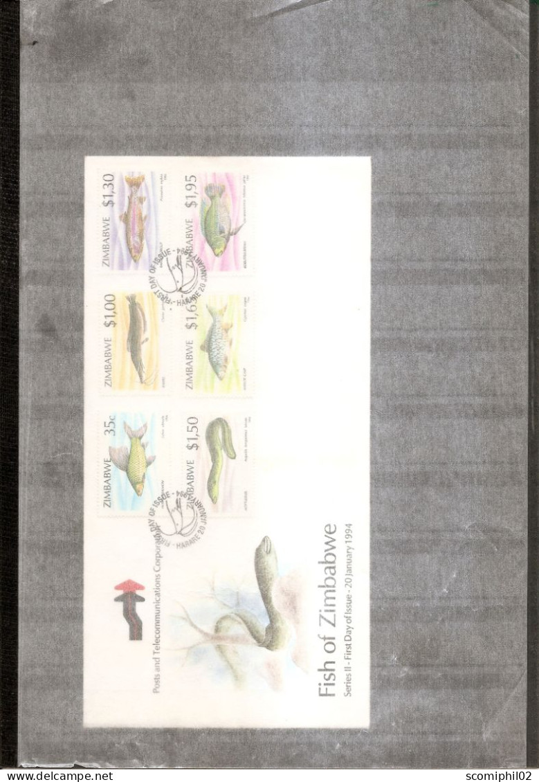 Zimbabwe - Poissons  ( FDC De 1994 à Voir) - Zimbabwe (1980-...)