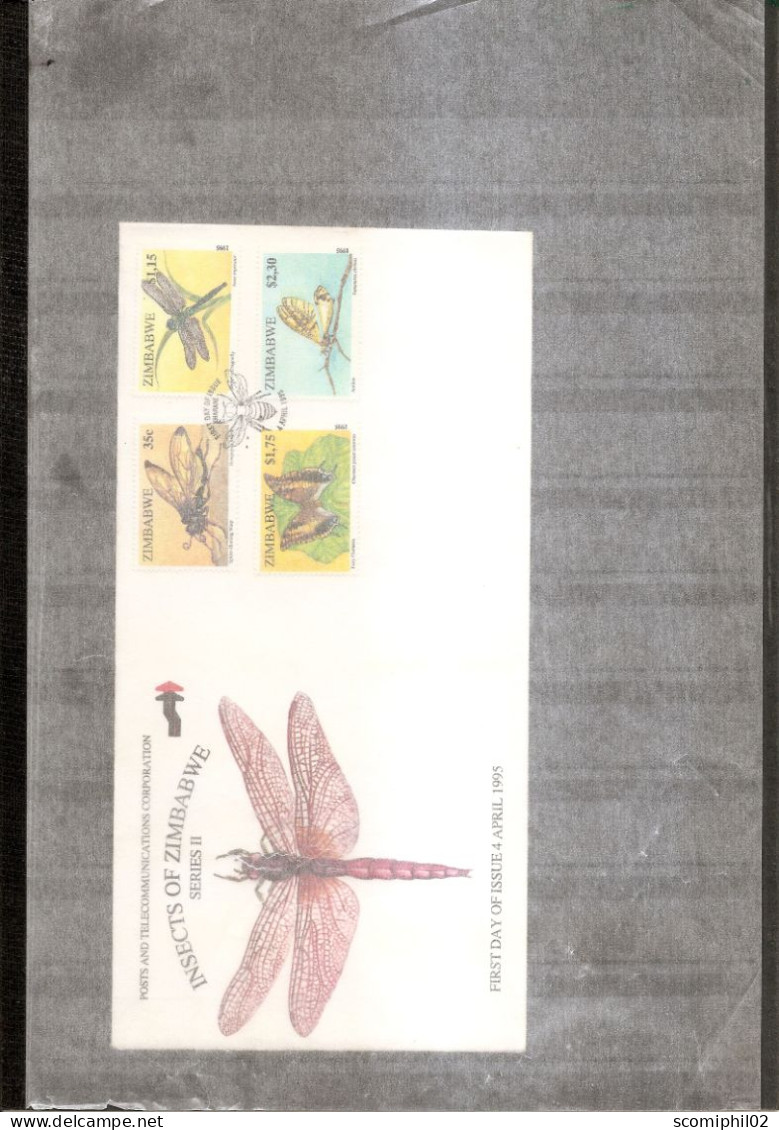 Zimbabwe - Insectes  ( FDC De 1995 à Voir) - Zimbabwe (1980-...)