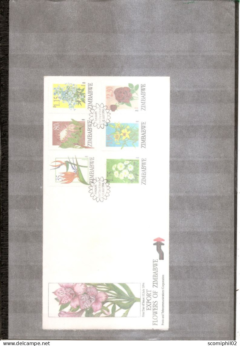 Zimbabwe - Fleurs  ( FDC De 1994 à Voir) - Zimbabwe (1980-...)