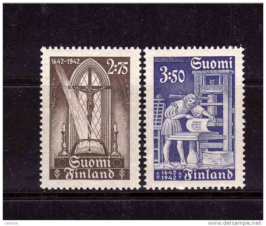 FINLAND Introduction Of The Print   Michel  Cat  N° 267/68  Absolutely Perfect MNH ** - Ungebraucht