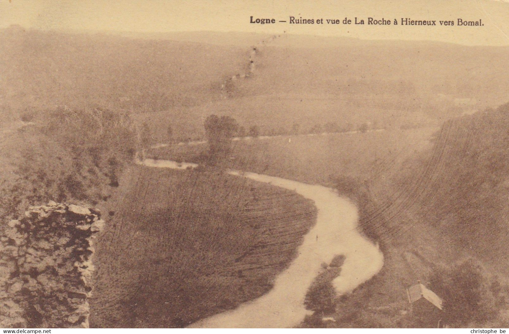 Logne, Ruines Et Vue De La Roche à Hierneux Vers Bomal (pk86918) - Ferrieres