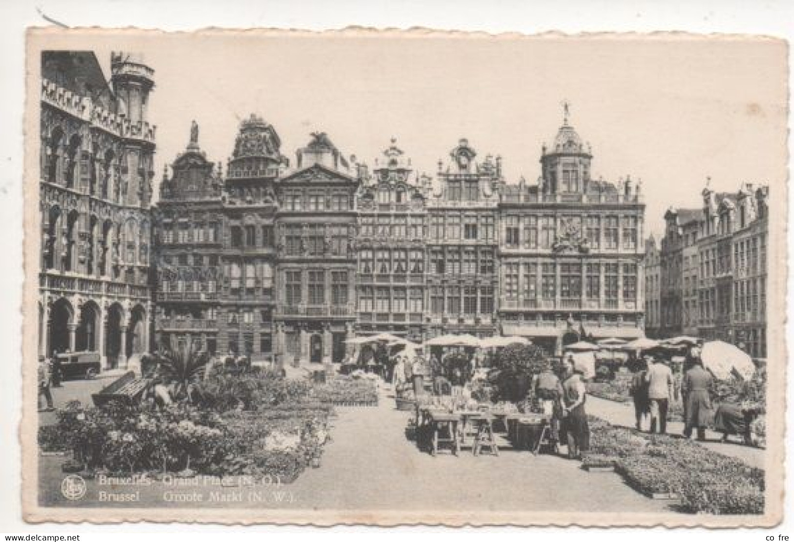 Bruxelles, Marché Aux Fleurs Sur La Grand Place, Animée - Markten