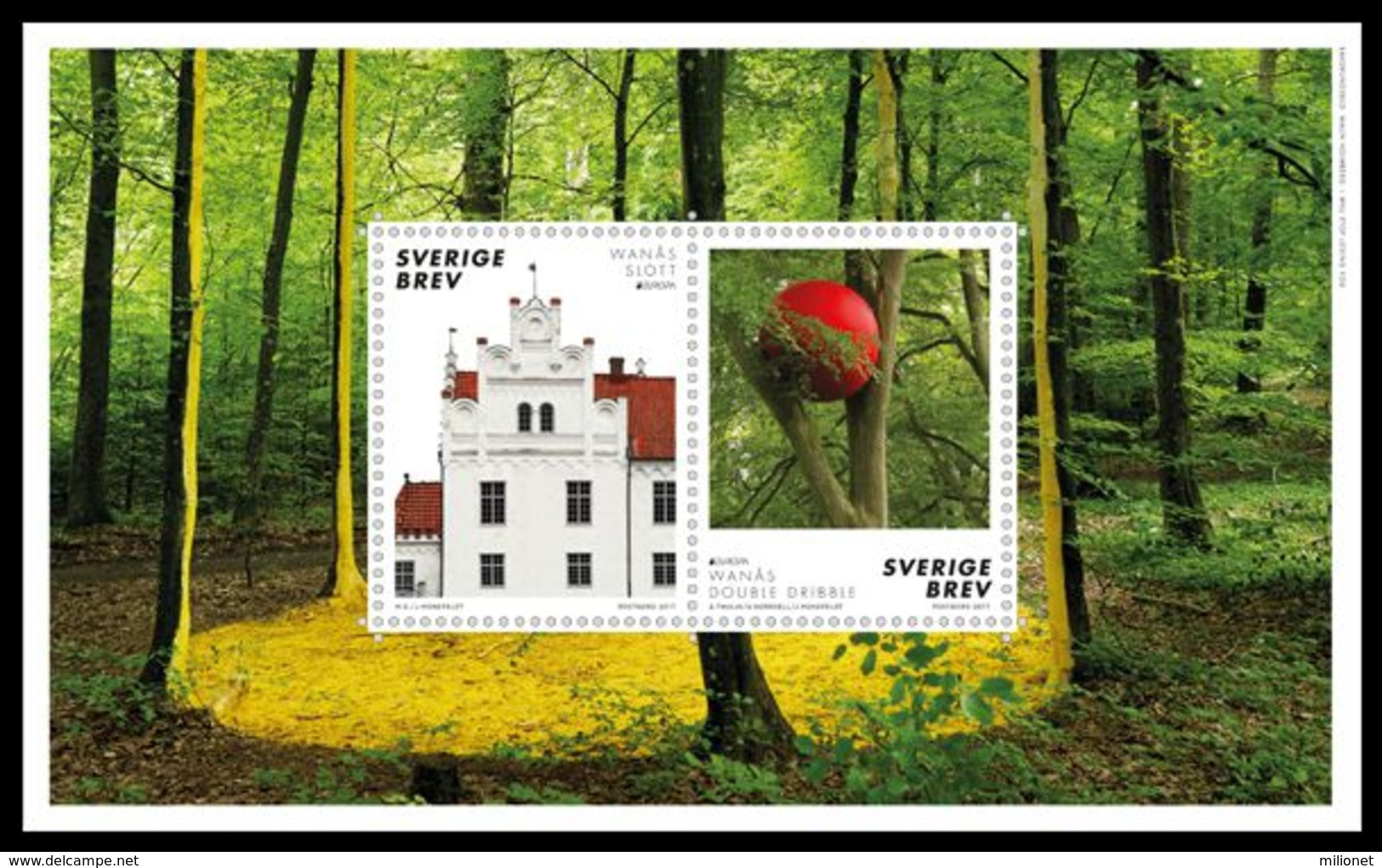 SALE!!! SUECIA SWEDEN SUÉDE SCHWEDEN 2017 EUROPA CEPT CASTLES S/S Souvenir Sheet MNH ** - 2017