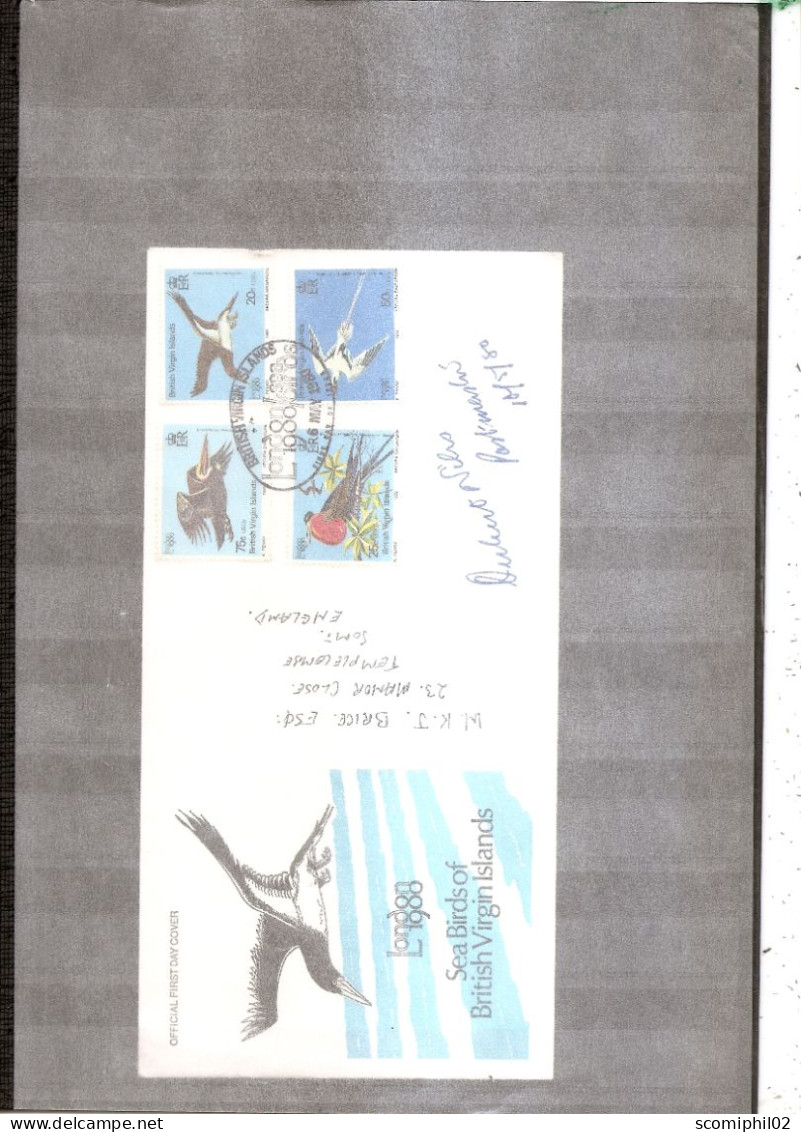 Iles Vierges Britanniques - Oiseaux ( FDC De 1988 à Voir) - British Virgin Islands