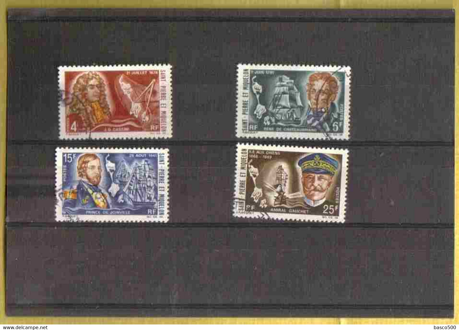St PIERRE Et MIQUELON 4 Timbres Oblitérés YT N°380 à 383 - Used Stamps