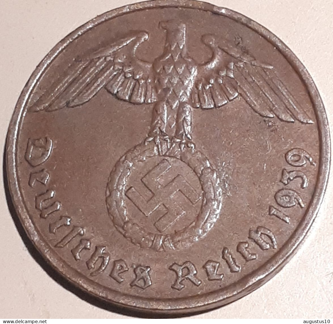 DUITSLAND: SCHAARSE 2 PFENNIG  1939 G KM 90 XF - 2 Pfennig