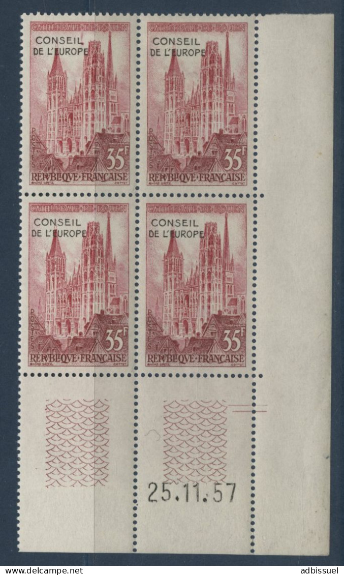 SERVICE N° 16 Neuf ** (MNH) + Coin Daté Du 25/11/57 Cote 7 € TB - Service