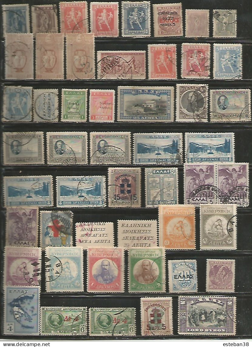 Grece Timbres Diverses - Collections