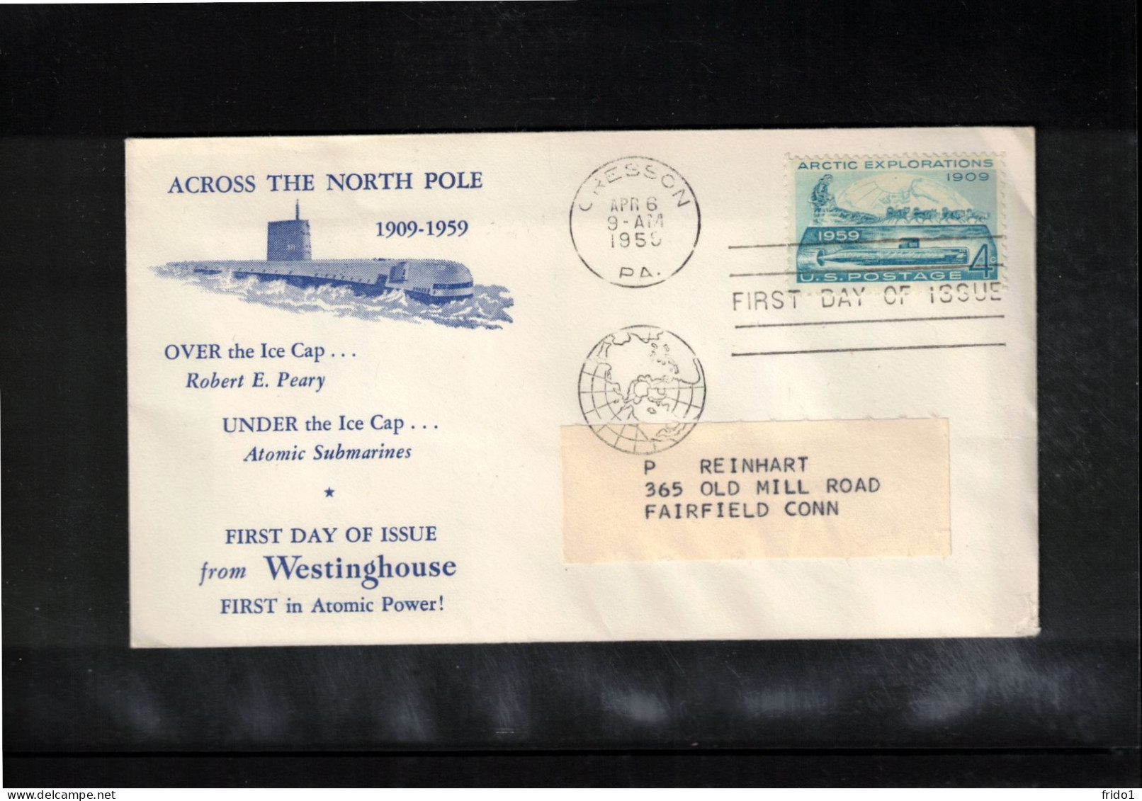 USA 1959 Atomic Submarine - Across The North Pole - Spedizioni Artiche