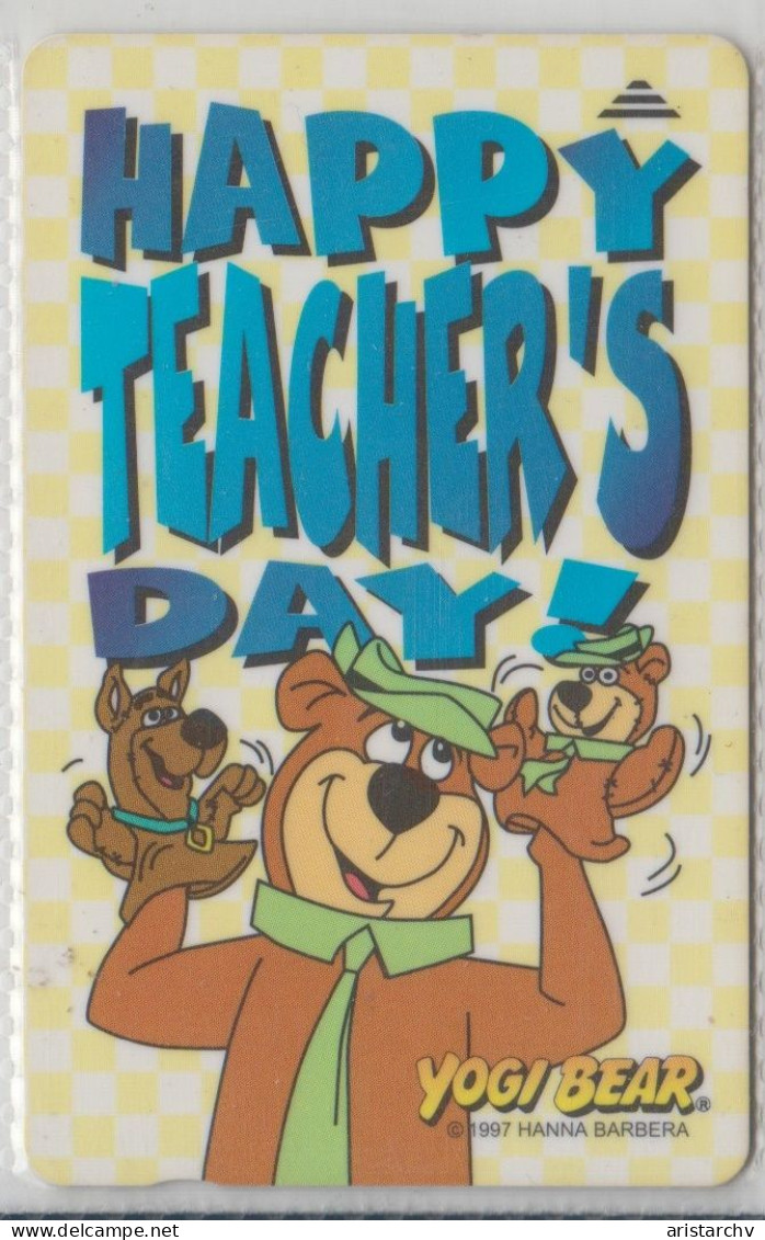 SINGAPORE 1997 HAPPY TEACHER'S DAY YOGI BEAR - Singapour