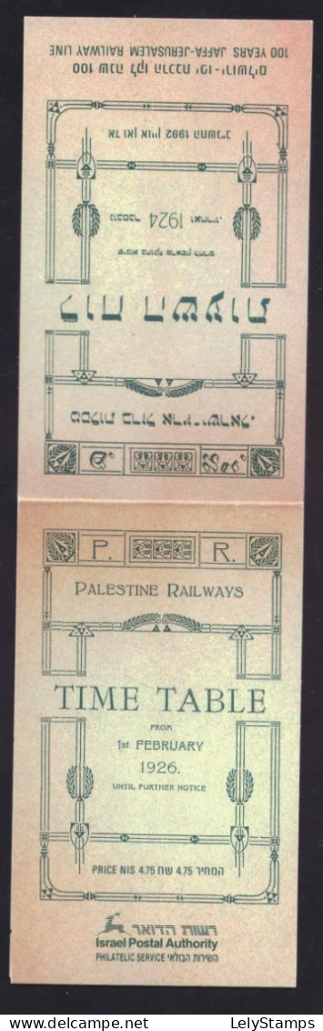 Israel 1226 T/m 1229 MNH ** Booklet Trains (1992) - Hojas Y Bloques