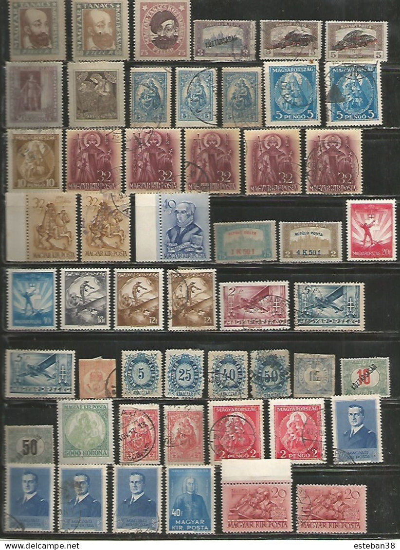 Hongrie Timbres Diverses - Sammlungen