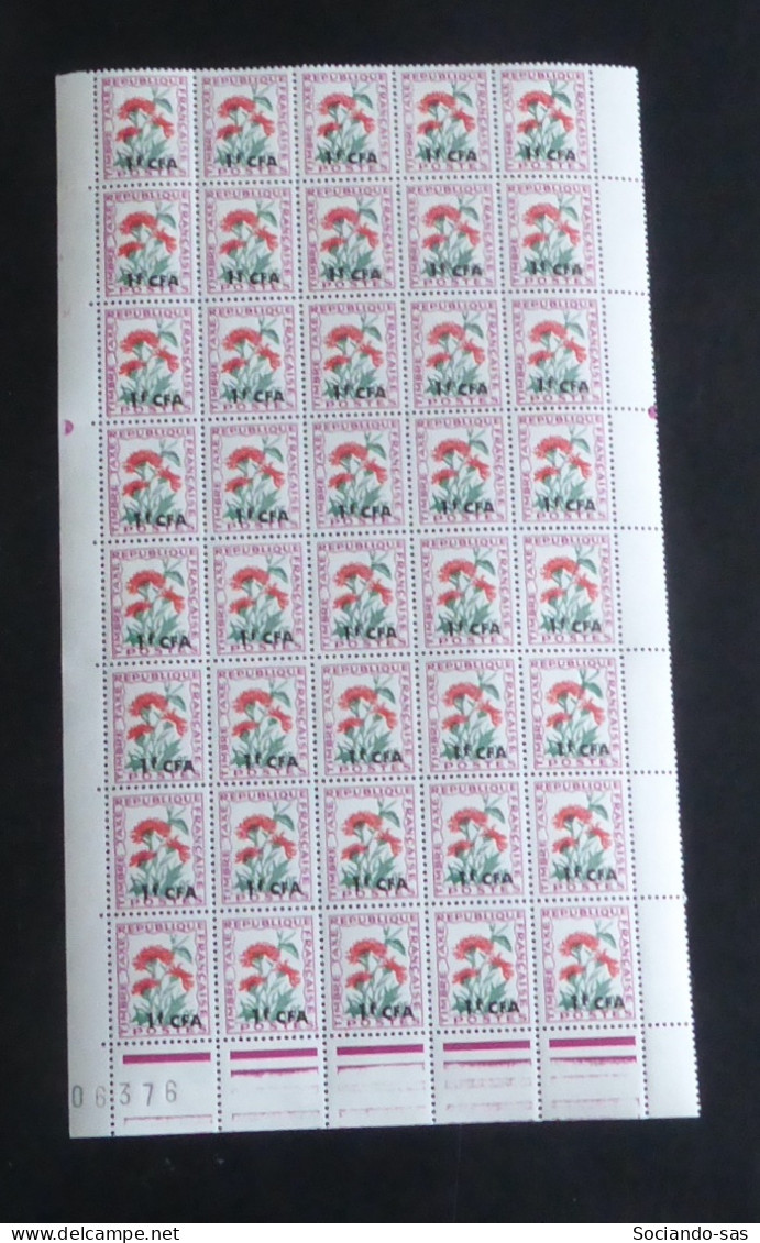 REUNION - 1964-65 - Taxe TT N°YT. 48 - Centaure Glacée - Bloc De 40 - Neuf Luxe ** / MNH - Portomarken