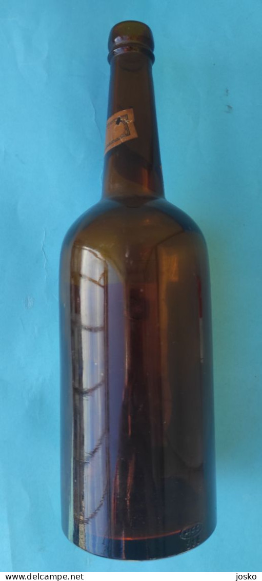 ROMANO VLAHOV ZARA (ZADAR) Croatia Glass Bottle 1930s* Maraschino Liqueur Factory Fabbrica Island Prvic Sepurine Sibenik - Alcohol