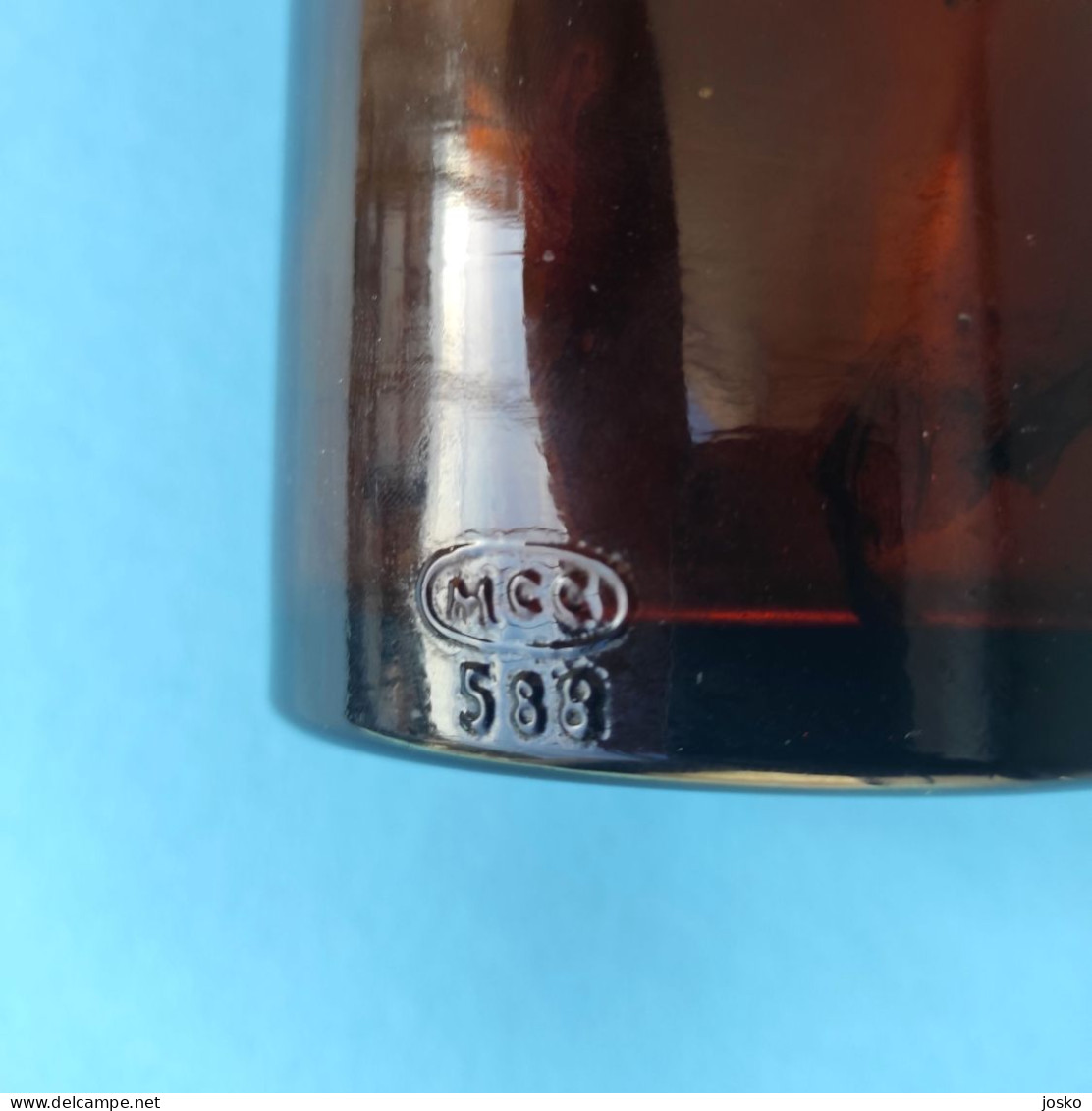 ROMANO VLAHOV ZARA (ZADAR) Croatia Glass Bottle 1930s* Maraschino Liqueur Factory Fabbrica Island Prvic Sepurine Sibenik - Alcolici