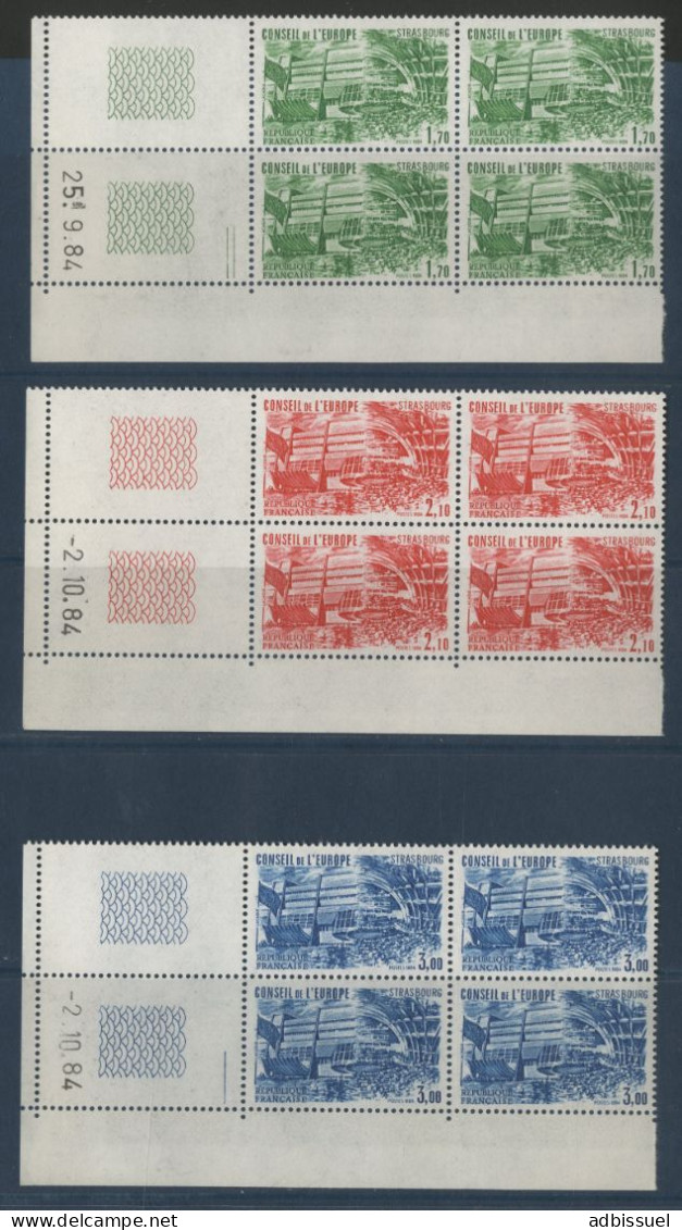 SERVICE N° 82 à 84 Neufs ** (MNH) Avec Coins Datés Cote 19 € TB Voir Suite - Dienstmarken