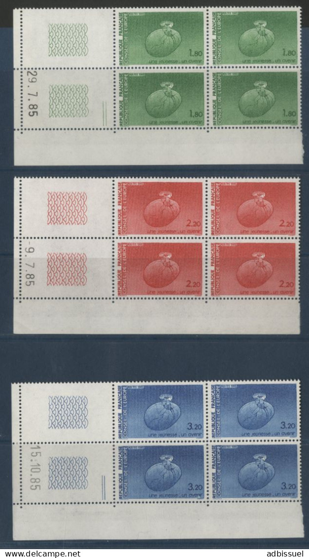 SERVICE N° 85 à 87 Neufs ** (MNH) Avec Coins Datés Cote 23 € TB Voir Suite - Officials