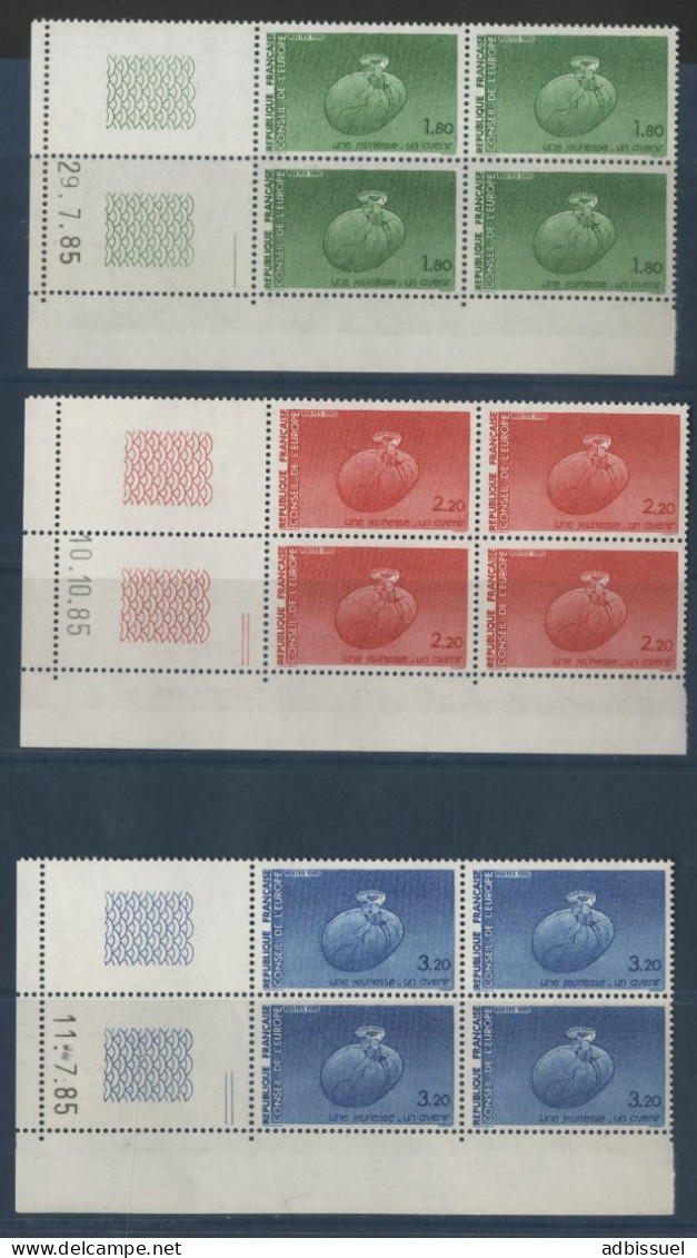 SERVICE N° 85 à 87 Neufs ** (MNH) Avec Coins Datés Cote 23 € TB Voir Suite - Service