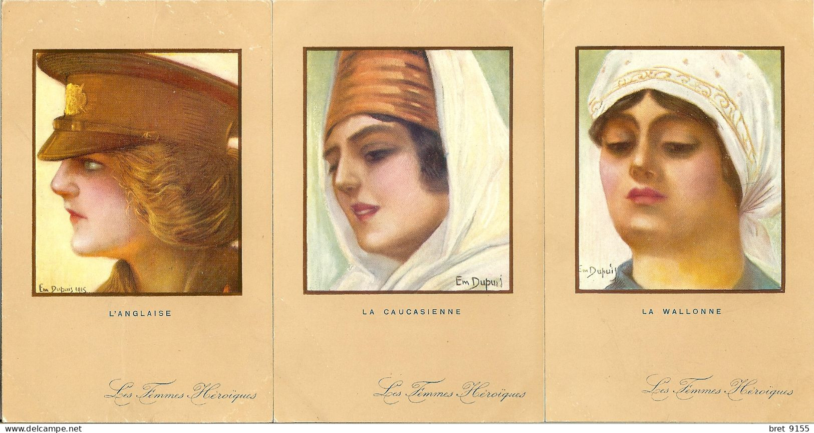 12 CARTES POSTALES LES FEMMES HEROIQUES DUPUIS EMILE ENVOI SANS FRAIS - Dupuis, Emile