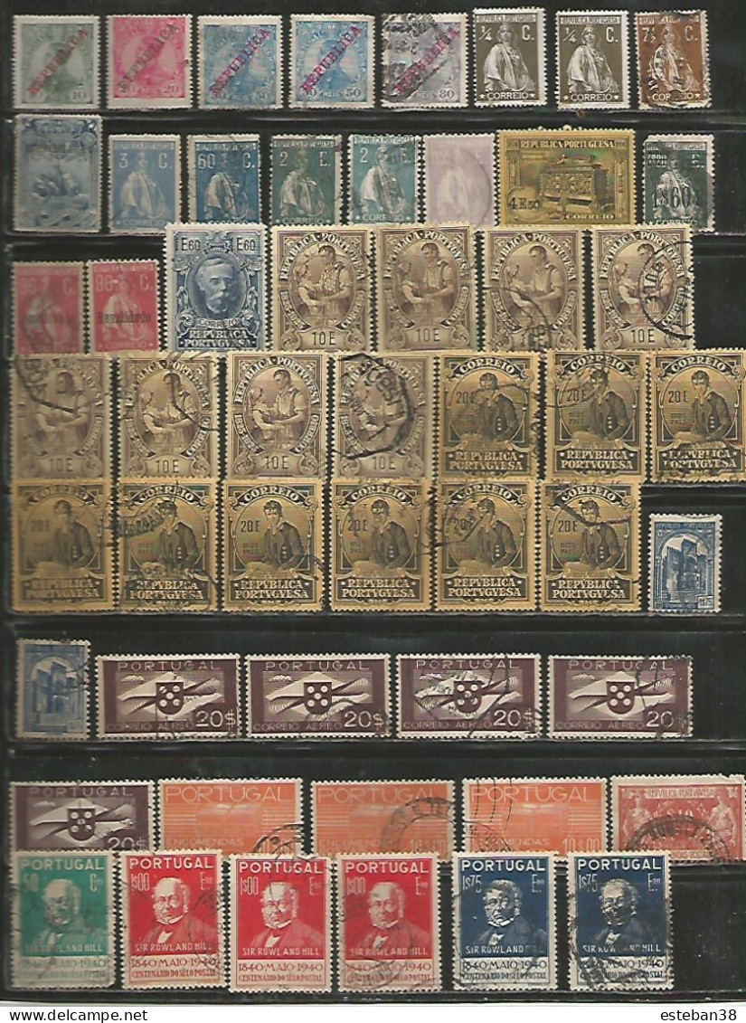 Portugal Timbres Diverses - Collections