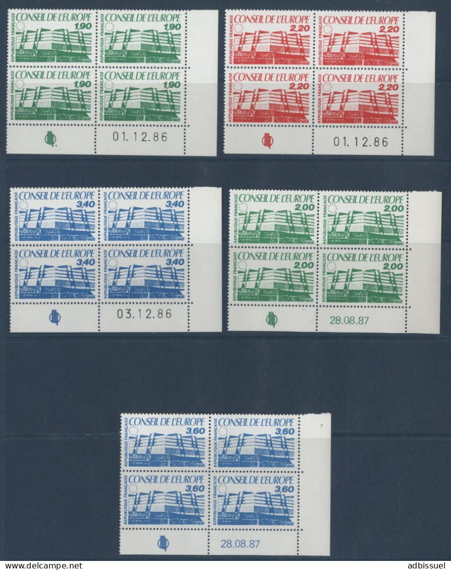 SERVICE N° 93 à 97 Neufs ** (MNH) Avec Coins Datés Cote 40 € TB Voir Suite - Officials