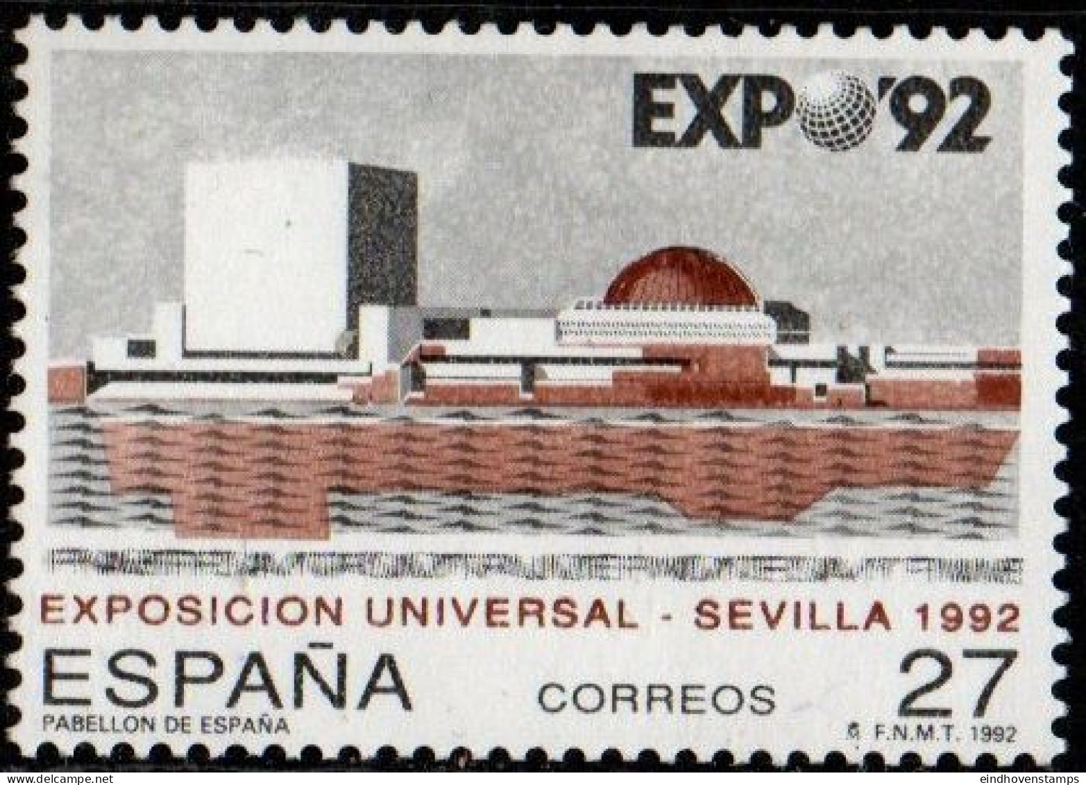 Spain 1992 World Exhibition EXPO '92 Sevilla 1 Value MNH - 1992 – Sevilla (Spanien)