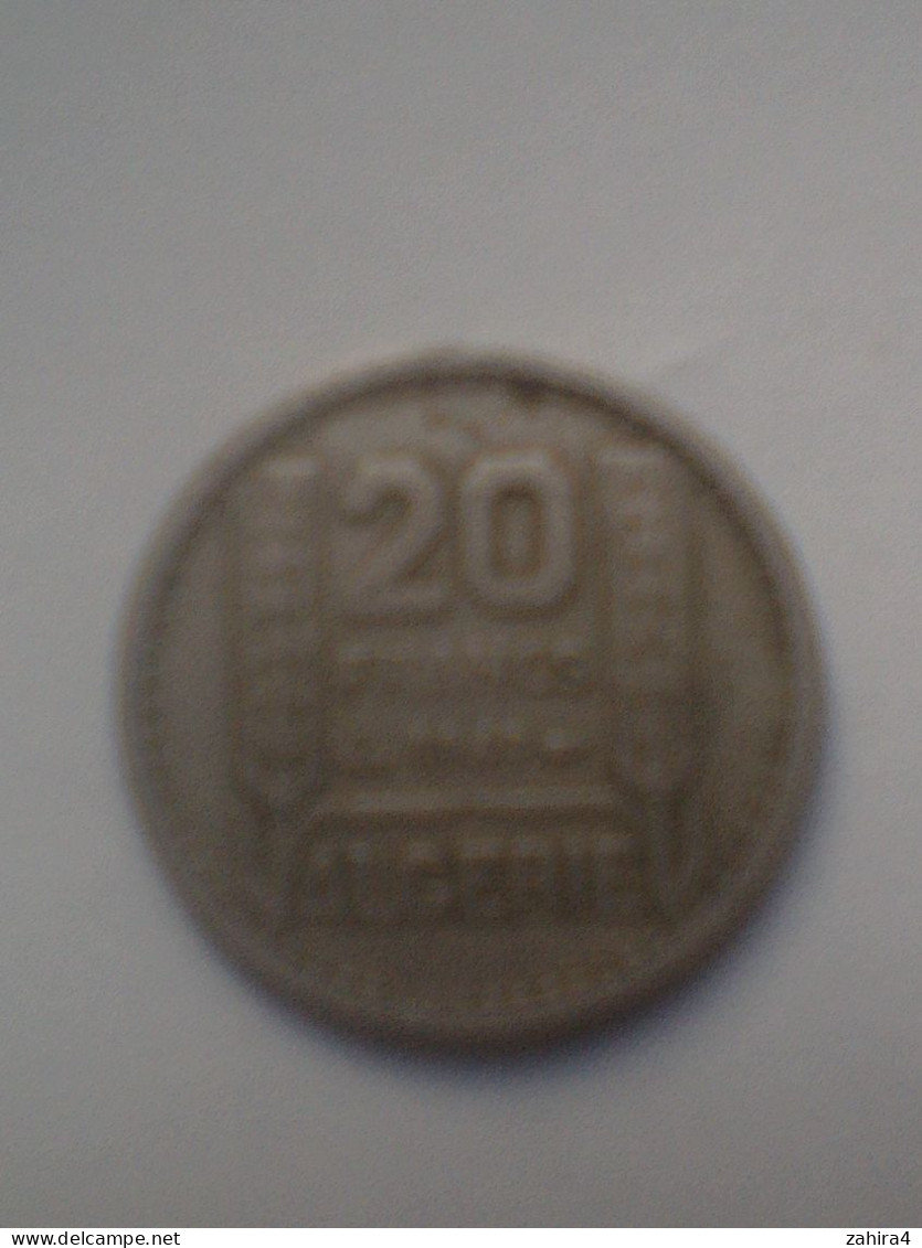 20 Francs Algérie 1949 - RF - P. Turin - Algeria