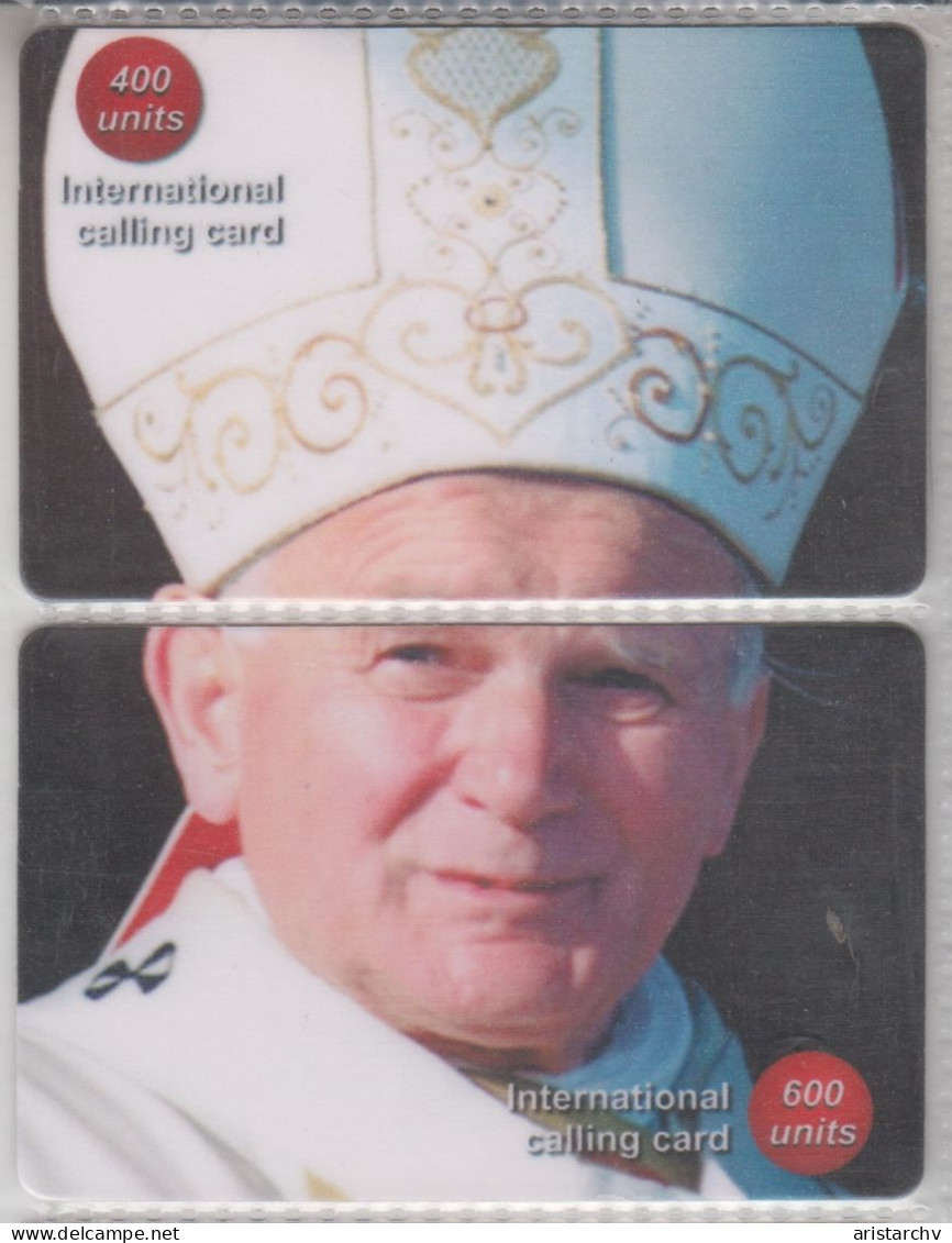 CHINA POPE JOHN PAUL IOANNES PAULUS II 28 PUZZLES OF 56 PHONE CARDS